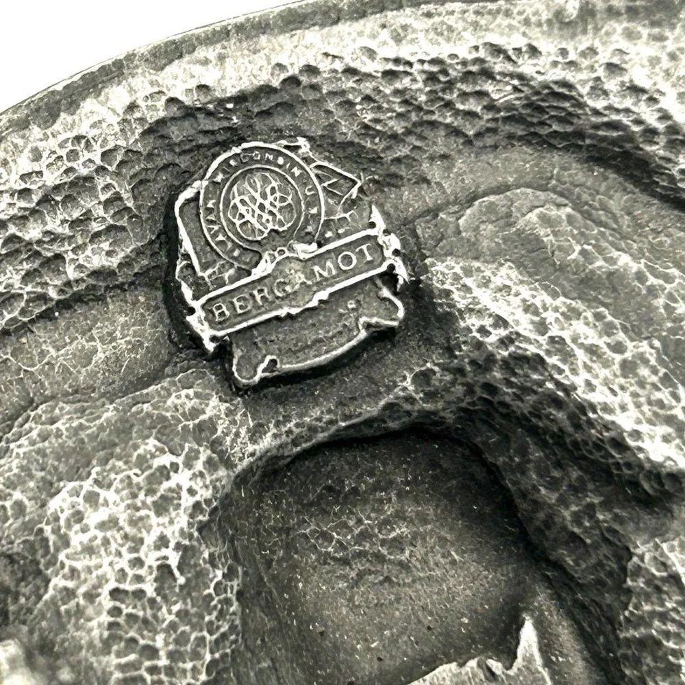 Vintage 90s Harley-Davidson Men's Hog Wild Bergamot Buckle Leather Belt Sz 42